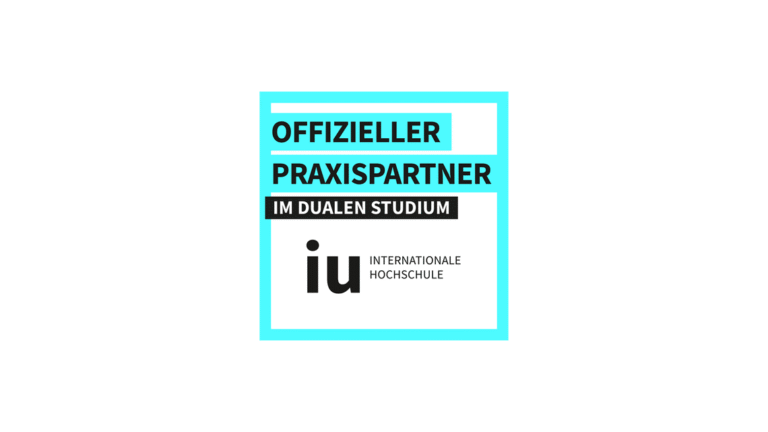 Offizieller Praxispartner Duales Studium Logo Schriftzug